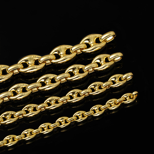 <span class=keywords><strong>Bijoux</strong></span> de <span class=keywords><strong>mode</strong></span> plaqués or 14K 18K, chaîne à maillons tendance, collier pour <span class=keywords><strong>homme</strong></span> style hip hop, collier Rolo - Product Image 6