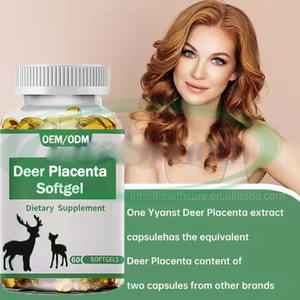 VitaSpring OEM <span class=keywords><strong>New</strong></span> <span class=keywords><strong>Zealand</strong></span> cervi Placenta Soft Gel Capsule integratore salute 1000mg cervo Placenta Softgel - Product Image 2