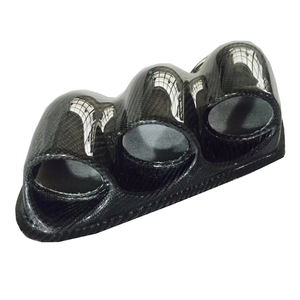 สำหรับ2003-2007 <span class=keywords><strong>EVO7</strong></span> 8 9 LHD DASH TRIPLE GAUGE POD RHS(52มม. 60มม.) คาร์บอนไฟเบอร์ CT9A - Product Image 1