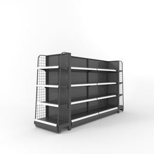 슈퍼마켓 진열대 jinbaoli 유행 코너 벽 선반 목제 곤돌라 선반설치 - Product Image 2