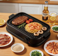Support de barbecue électrique, barbecue d'intérieur sans fumée, table de barbecue sans fumée, barbecue coréen de table