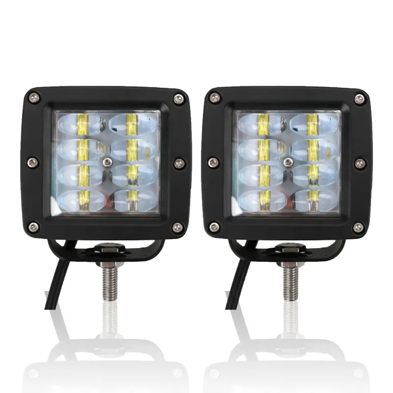 QIDEWIN lampu depan LED untuk truk, mobil SUV 4WD tahan air ip68 3 inci 24W