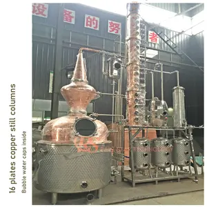 Neues Handwerk 1000L für Spiritus brennerei Whisky Kupfer Pot Still Destillation