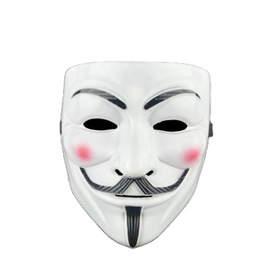 Máscara de Fantasma Blanca de PVC con Forma de V para Halloween, Disfraces, Fiestas, Baile y Cosplay - Product Image 1