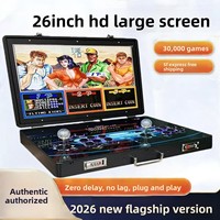 Console de jeu 3000 jeux avec grand écran de 26 pouces, King Fighters Pandora, joystick pour deux joueurs, sans fil, portable, connexion TV à domicile pour enfants