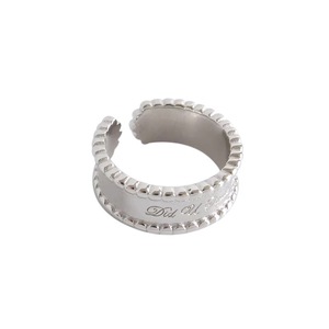 S925 Sterling <b>Silver</b> Korean Style Letter <b>Ring</b> Wide Face Open Index Finger Unisex Jewelry Gift - Product Image 5