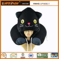 Excellents accessoires de voyage dormir voyage Camping avion capot mousse à mémoire cou à capuche oreiller avec capuche