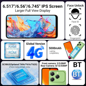 Smartphone Android 4G LTE da 6,7 Pollici T615 CPU Schermo IPS HD 4GB <span class=keywords><strong>RAM</strong></span> 128GB ROM Batteria Grande da 5000mAh Design Elegante Telefoni Cellulari - Product Image 2