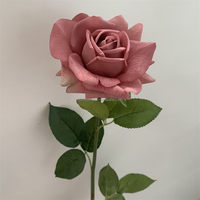 B-1104 Fleurs Super Star, roses artificielles faites à la main, toucher réel, branche unique, longue tige, style moderne, décoration de mariage, vente en gros