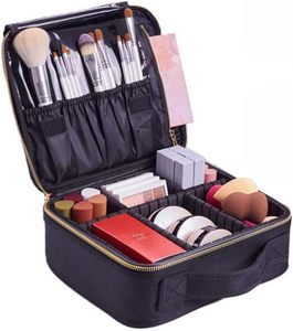 <b>Professional</b> Travel Cosmetic <b>Makeup</b> Bag <b>Case</b> Organizer With Compartments - Product Image 2
