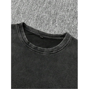 Camiseta Gráfica Extra Grande de Manga Corta para Hombre, 230g, Algodón Puro, Cuello en V, Estilo Y2K, Ropa Casual - Product Image 3
