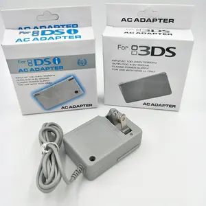 AC güç kaynağı adaptörü seyahat şarj ev duvar şarj cihazı Nintendo DSi NDSi LL XL 3DS XL perakende paketi ile