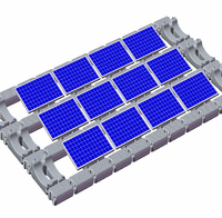 Plataforma Modular de Sistema FPV de Fácil Instalación para Plantas de Energía Solar Flotantes en Lagos y Embalses, Resistente a la Corrosión