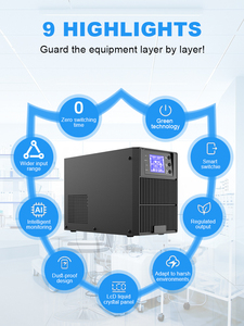 온라인 <span class=keywords><strong>UPS</strong></span> 전원 공급 장치 2kVA 1.8kW 단상 <span class=keywords><strong>220V</strong></span> 순수 정현파 무정전 전원 시스템 (컴퓨터 및 사무실용) - Product Image 4