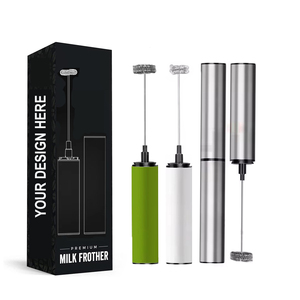 Batidor eléctrico de acero inoxidable para leche, café, oro, mezclador de espuma de mano, <span class=keywords><strong>Espumador</strong></span> recargable - Product Image 1