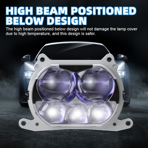 SANVI High Brightness 5 Lens C5S LED <b>Projector</b> Headlight 28000LUX Direct High Beam Mini Sie No Blocking Universal Auto <b>Lighting</b> - Product Image 5