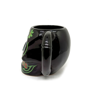 Tazza in Ceramica 3D Personalizzata a Forma di Scheletro Bianca e Nera per Feste, Sicura per Alimenti e Adatta al Microonde - Product Image 3