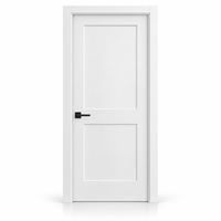 Porte intérieure en bois blanche, design de panneau personnalisé, prix d'usine, vente en gros, fabricant de portes de chambre à coucher