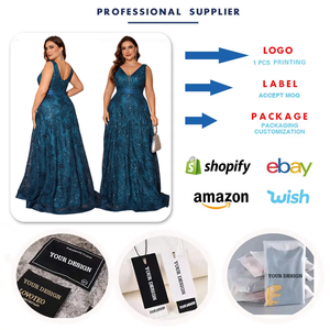 Vestidos <span class=keywords><strong>de</strong></span> Noche Talla Grande SN2344D para Mujer, Vestidos <span class=keywords><strong>de</strong></span> Fiesta con Cuello en V, Sin Mangas, Corte en A, Bordados con Lentejuelas, Vestido <span class=keywords><strong>de</strong></span> <span class=keywords><strong>Dama</strong></span> <span class=keywords><strong>de</strong></span> <span class=keywords><strong>Honor</strong></span> - Product Image 3