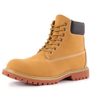 أحذية رجالية قابلة للتخصيص من المصنع بالجملة حذاء كاجوال عالي الجودة حذاء كلاسيكي متعدد الاستخدامات للأماكن الخارجية حذاء عصري أصفر على الطراز البريطاني - Product Image 1