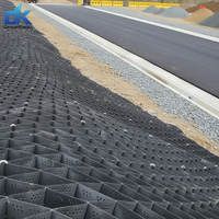 Mur de soutènement en géocell HDPE pour la protection et l'aménagement paysager, grille alvéolaire, pavés en béton pour gazon, géocell pour allée