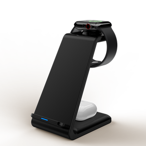 2026 Usine En Gros ABS 3 en 1 Station De <span class=keywords><strong>Chargeur</strong></span> Rapide Sans Fil pour Double <span class=keywords><strong>Chargeur</strong></span> Inductif De Téléphone Portable 10W - Product Image 1