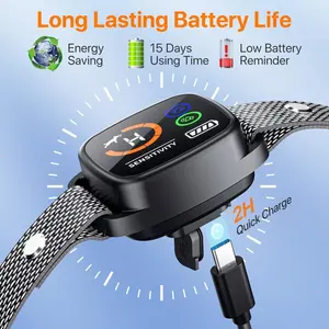 Haustier-Anti-Bellen-Hilfsmittel USB elektrisches Hunde-Training-Halsband Hundestopp-Bellen-Vibrations-Anti-Bellen-Halsband - Product Image 6