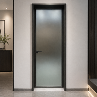 Portes intérieures en aluminium et verre, anti-effraction, modernes, coulissantes, pour villa, hôtel, entrée principale, entrée avant, appartement, résidence