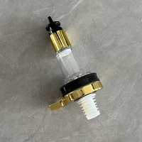 Tête de pompe de distributeur de parfum doré 20ml avec écailles pour décoration de parfum Accessoires de barre de parfum doré Tête de distributeur dorée
