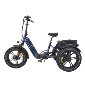 Triciclo Plegable QUEENE de 20 Pulgadas con Llantas Anchas, Triciclo de 3 Ruedas para Adultos TDB03Z Plegable E - Product Image 2