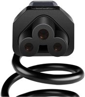 Cable de alimentación Universal de 3 clavijas, IEC-60320 IEC320 C5 a NEMA 5-15P 3