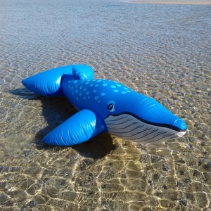 Flotadores Inflables Gigantes de Ballena Azul, Flotadores de Animales Personalizados, Flotadores para Montar - Product Image 2