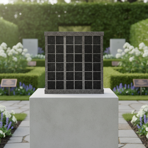 Assembled Traditional American Black Granite <b>Memorial</b> Tombstone with 1 Year Warranty for Cemetery - Product Image 4
