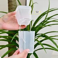 Pot Bunga Plastik PP Modern P415 dengan Sistem Penyiraman Otomatis untuk Menanam Sukulen