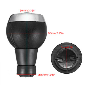 Car Gear <b>Knob</b> 6 Speed Black Leather <b>Shift</b> <b>Knob</b> For Mini Cooper R55 R56 R57 R58 R59 R60 R61 - Product Image 5
