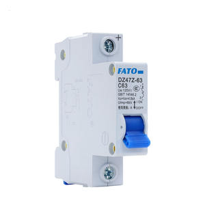 FATO MCB 1P одиночный DZ47Z-63 6A-63A DC 125 В миниатюрный автоматический выключатель бытовой воздушный выключатель промышленный пластиковый материал - Product Image 1