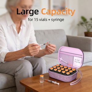High Quality 15 Slots Diabetic Insulin Peptide Cooler <b>Bag</b> 10ml Vial Holder Shockproof Waterproof Lightweight <b>Mini</b> EVA Insulin - Product Image 5