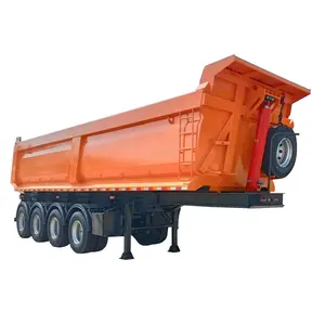 China Supplier Tipper Truck Trailer Type 4 Axles Dump Semi-traile for Sale