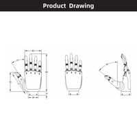 ZBDynamiX - Mano Robótica Humanoide Agi con PLC para Manipulación de Materiales de 10-30 kg, para Robots de IA para Educación, para Robots Articulados