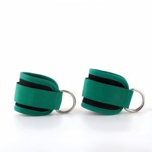 Tùy Chỉnh Màu Hồng Nylon Cáp Mắt Cá Chân Dây Đeo Có Thể Điều Chỉnh Thể Thao Biểu Tượng Tập Thể Dục Máy Cụ Thể Neoprene Dây Đeo Tập Thể Dục Ban Nhạc - Product Image 4