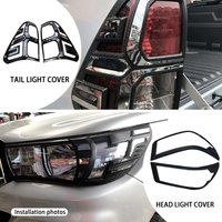 Prix de gros usine – Kits de coques de rétroviseurs auto en ABS pour Hilux Revo Noir/Chrome – Qualité supérieure