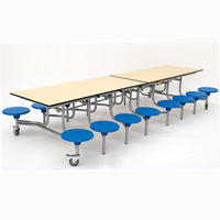 Équipement moderne de luxe pour les écoles et les cafétérias Table et chaises de cantine Table pliante d'extérieur pour étudiants