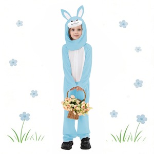 Disfraz de conejito de Pascua para niños, traje de conejo azul y rosa, ropa para actuaciones infantiles, traje de fiesta, Festival de Primavera - Product Image 3