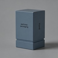 Luxuriöse Biologisch Abbaubare Ober- und Unterseite Starre Box mit Verpackung für Parfüm, Duft, Badegel und Shampoo