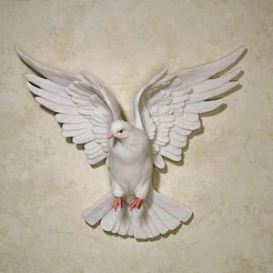 Sculpture d'oiseau volant suspendu ailes en vol-signe décoratif Art des <span class=keywords><strong>colombes</strong></span> pour chambre à coucher, salon, <span class=keywords><strong>église</strong></span> - Product Image 2