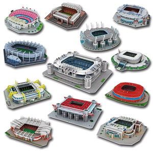 Rompecabezas 3D <span class=keywords><strong>del</strong></span> <span class=keywords><strong>Camp</strong></span> <span class=keywords><strong>Nou</strong></span> - Kit de Modelo de Estadio para Armar, con Asientos y Exterior Detallados, Recuerdo para Fanáticos - Product Image 1