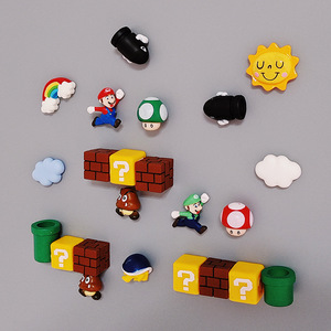 Imanes de nevera de <span class=keywords><strong>Mario</strong></span>, juego de imanes 3D para nevera, pizarra blanca de oficina, imanes navideños perfectos para decoración de adornos - Product Image 6