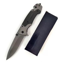 Couteau pliant multifonctionnel portable en acier inoxydable, couteau de survie de poche pour le camping, la chasse, personnalisable OEM