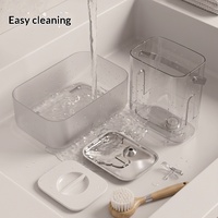 Fontaine à eau sans fil pour animaux de compagnie, séparation eau sale et eau propre, induction radar, distributeur d'eau automatique pour chats, fournitures pour animaux de compagnie