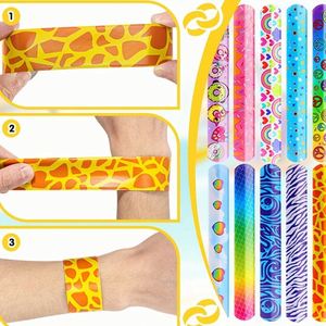 Custom Dinosaur Mermaid Party Favors Promotional <b>Present</b> Cartoon Slap Bracelets Slap Clap Wrist Bands for Kids Adults - Product Image 4